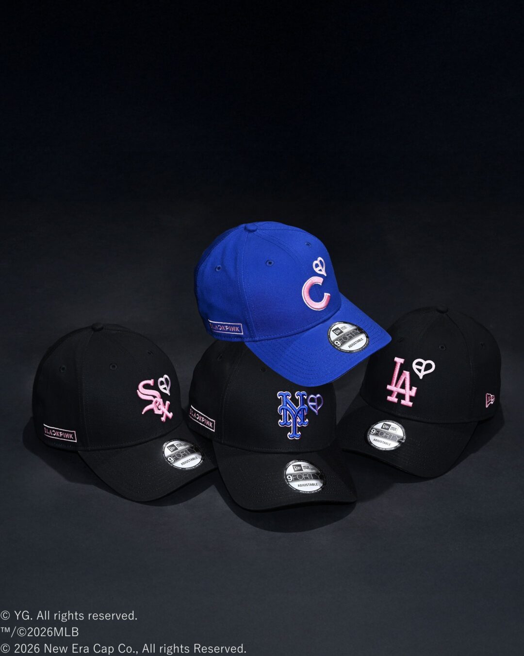 BLACKPINK × MLB × New Era トリプルコラボキャップが近日発売 (ブラックピンク エムエルビー ニューエラ)