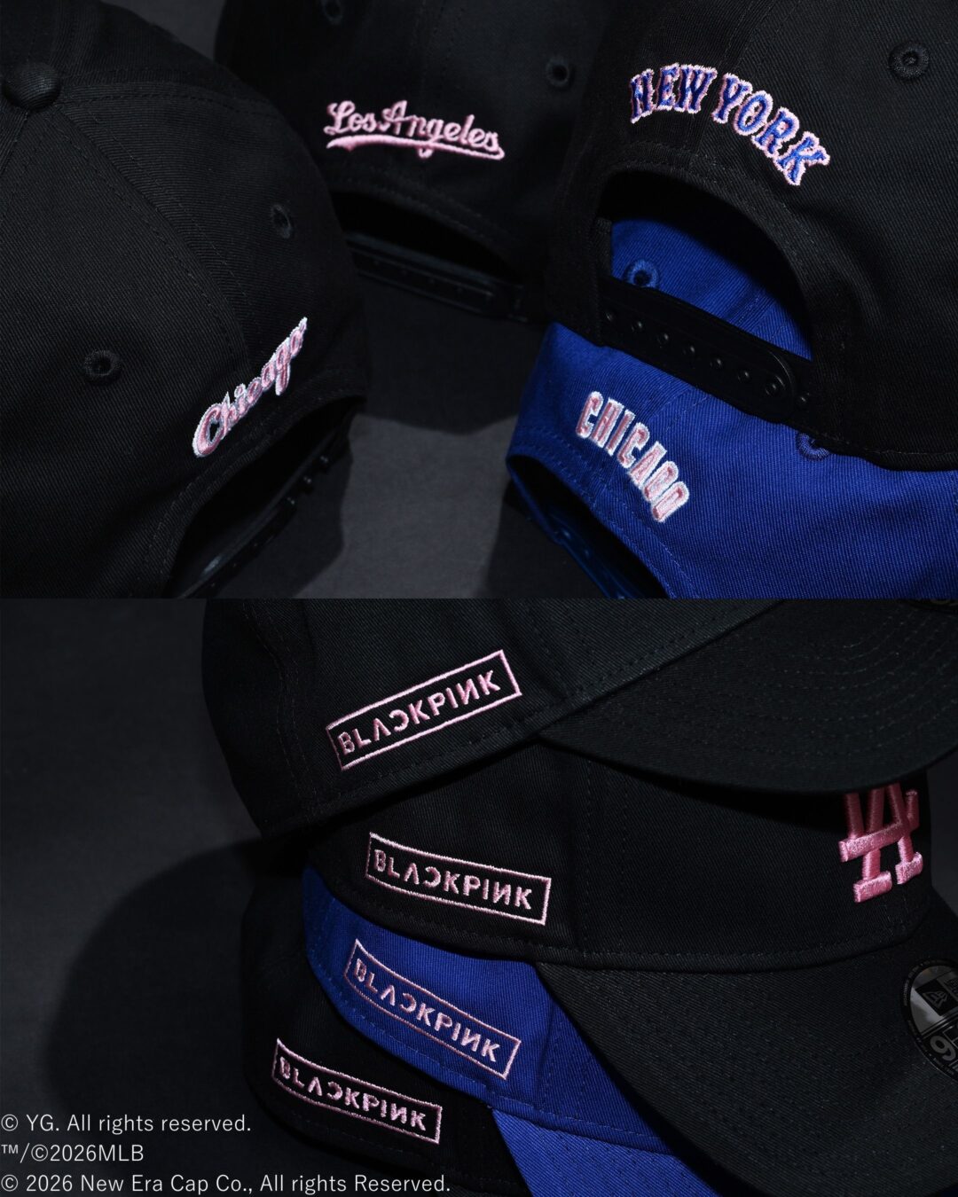 BLACKPINK × MLB × New Era トリプルコラボキャップが近日発売 (ブラックピンク エムエルビー ニューエラ)