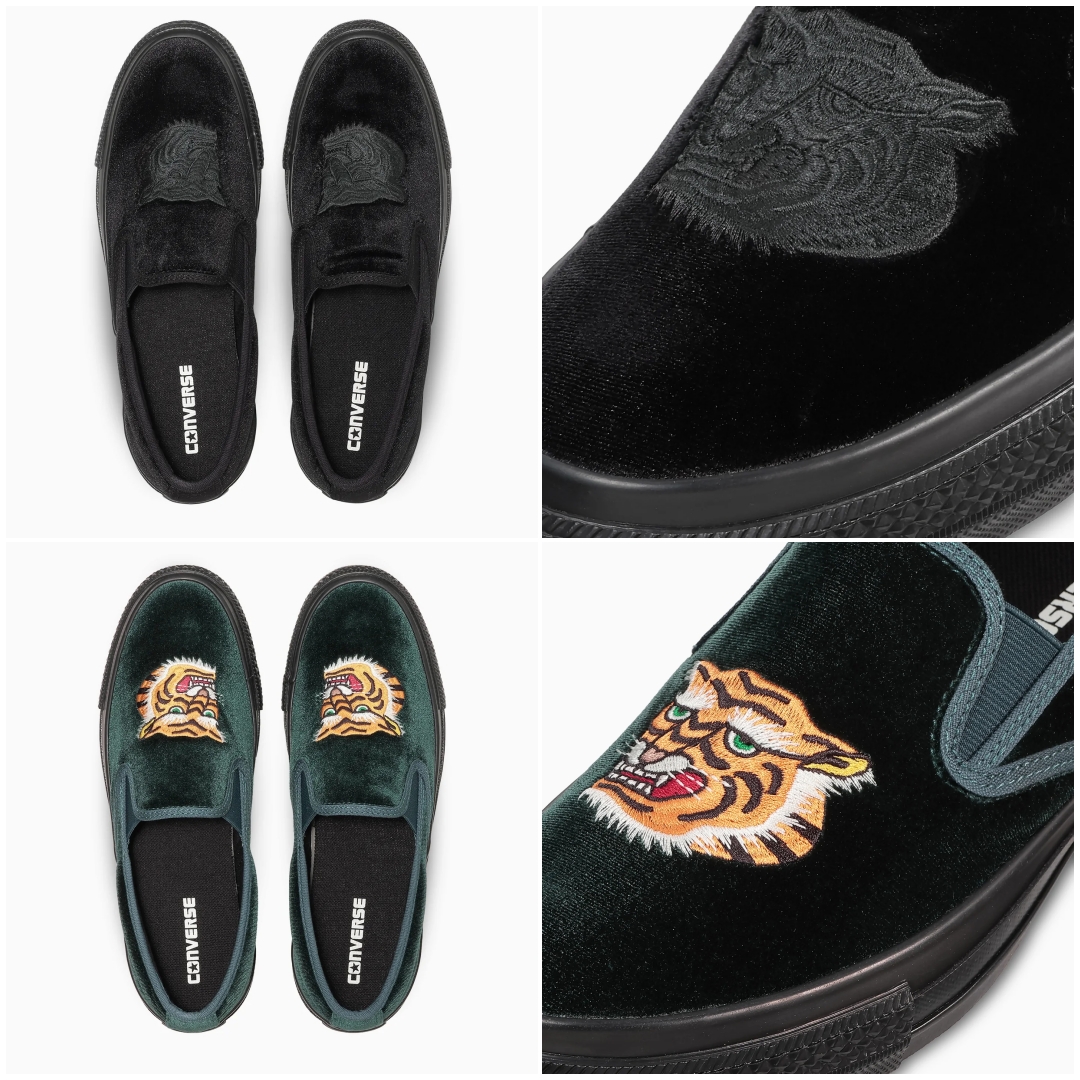 【2026年 3/27 発売】CONVERSE ALL STAR KUNGFU SLIP-ON “Black/Green” (コンバース オールスター カンフー スリップオン) [31318140/31318141]