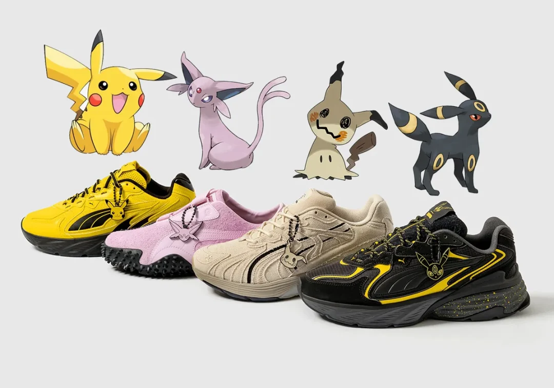 Pokemon × PUMA 2026 SS コラボコレクションが4/2 発売 (ポケモン プーマ ピカチュウ SUEDE スエード) [407020-01]