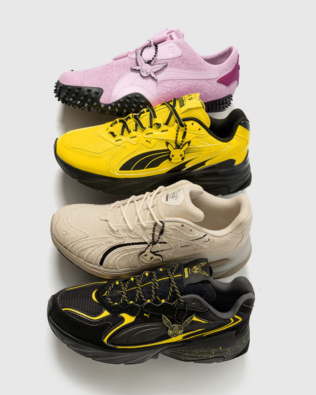 Pokemon × PUMA 2026 SS コラボコレクションが4/2 発売 (ポケモン プーマ ピカチュウ SUEDE スエード) [407020-01]