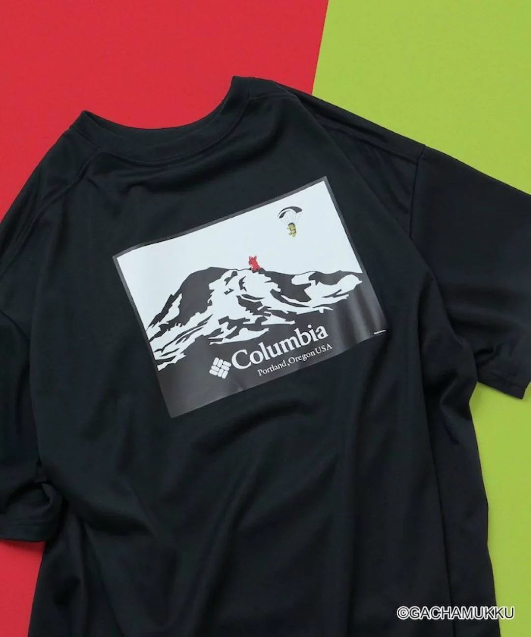 「ガチャピン・ムック」×「Columbia」×「FREAK’S STORE」トリプルコラボレーションTシャツが発売 (Gachapin Mukku コロンビア フリークスストア)