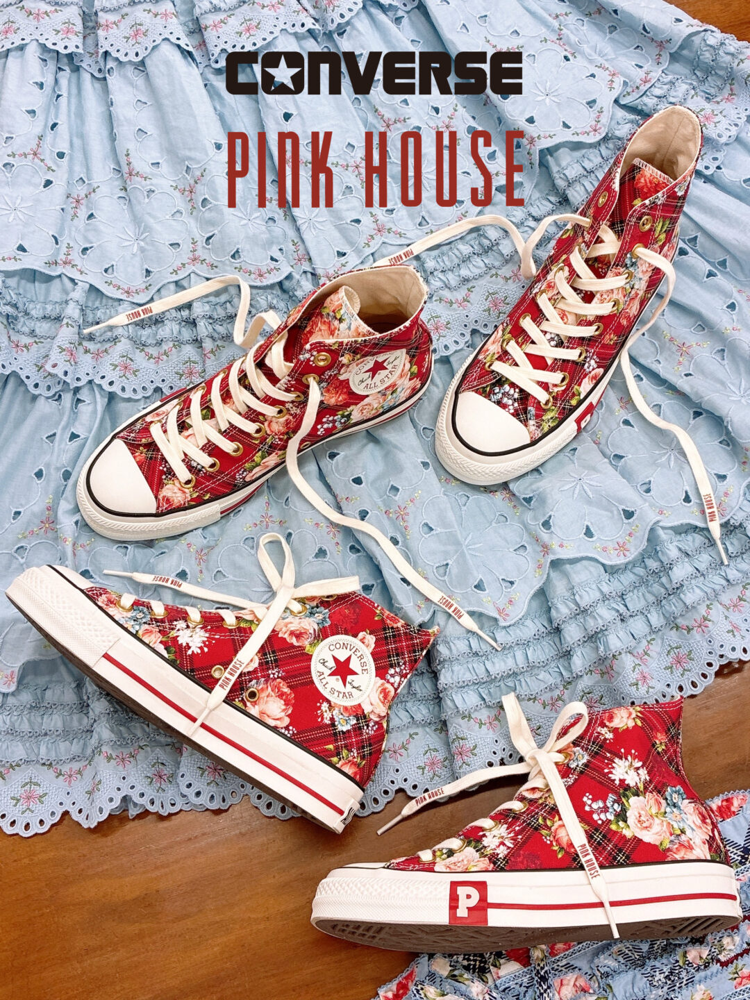 【2026年 4/1 発売】PINK HOUSE × CONVERSE ALL STAR (R) HI (ピンクハウス コンバース オールスター)