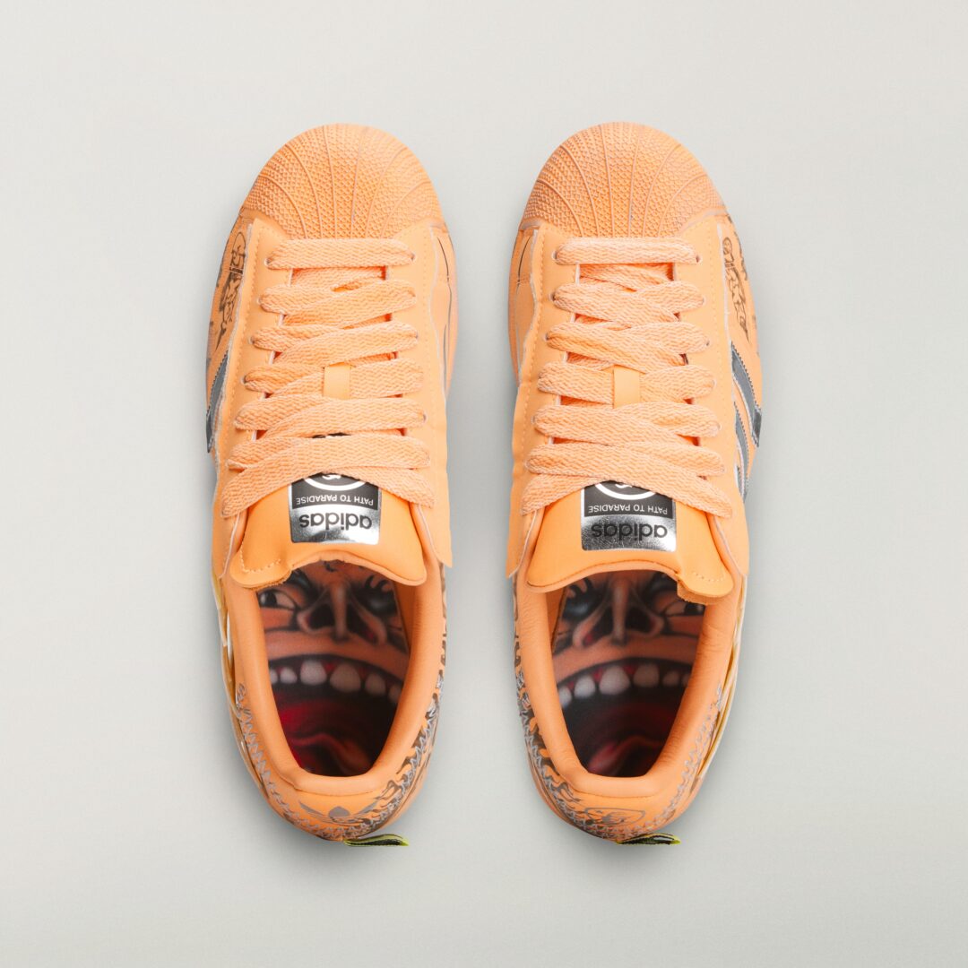 【2026年 4/1 発売】Hellstar x adidas Originals SUPERSTAR “Hazy Orange” (ヘルスター アディダス オリジナルス スーパースター “ヘイジーオレンジ”) [LA1501]