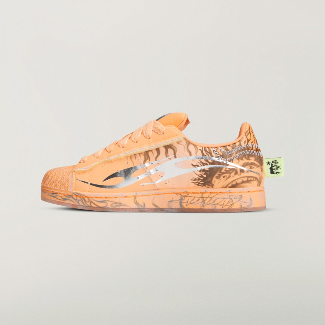 【2026年 4/1 発売】Hellstar x adidas Originals SUPERSTAR “Hazy Orange” (ヘルスター アディダス オリジナルス スーパースター “ヘイジーオレンジ”) [LA1501]