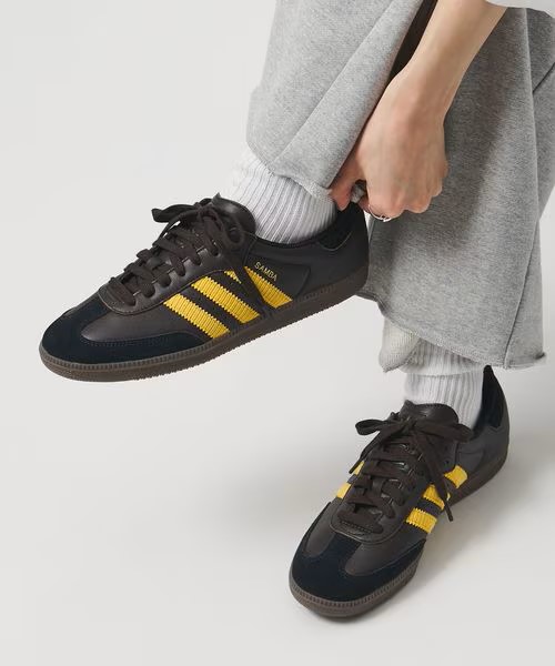 【UNITED ARROWS EXCLUSIVE・2026年 3/5 発売】adidas Originals SAMBA OG “Aurora Coffee/Eqt Yellow” (ユナイテッドアローズ アディダス オリジナルス サンバ) [IH6813]