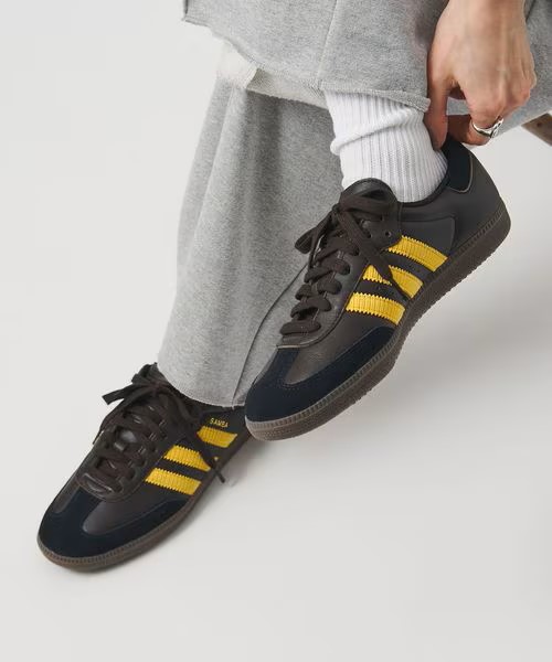 【UNITED ARROWS EXCLUSIVE・2026年 3/5 発売】adidas Originals SAMBA OG “Aurora Coffee/Eqt Yellow” (ユナイテッドアローズ アディダス オリジナルス サンバ) [IH6813]