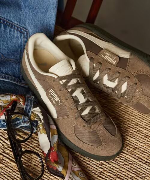 【2026年 5月上旬 発売】green label relaxing × PUMA PALERMO “Totally Taupe” (グリーンレーベル リラクシング プーマ パレルモ “モカ”)