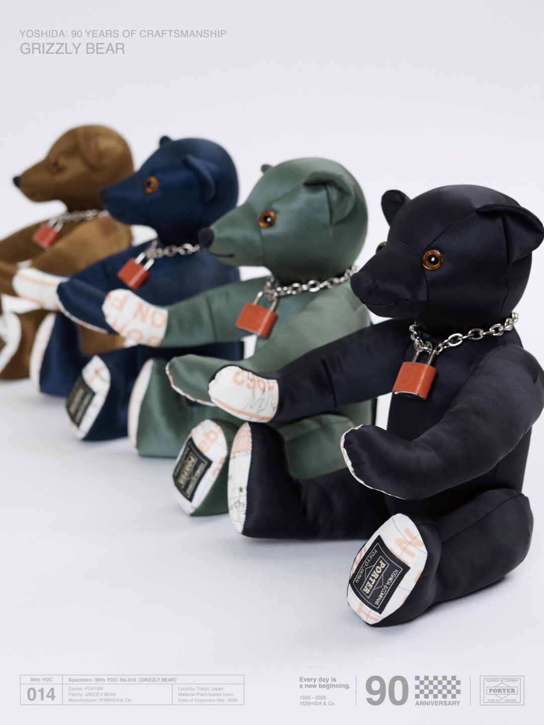 PORTER GRIZZLY BEAR YOSHIDA & Co. 90th Anniversary ver.が2026年 3/13 発売 (グリズリーベア ポーター 吉田カバン)