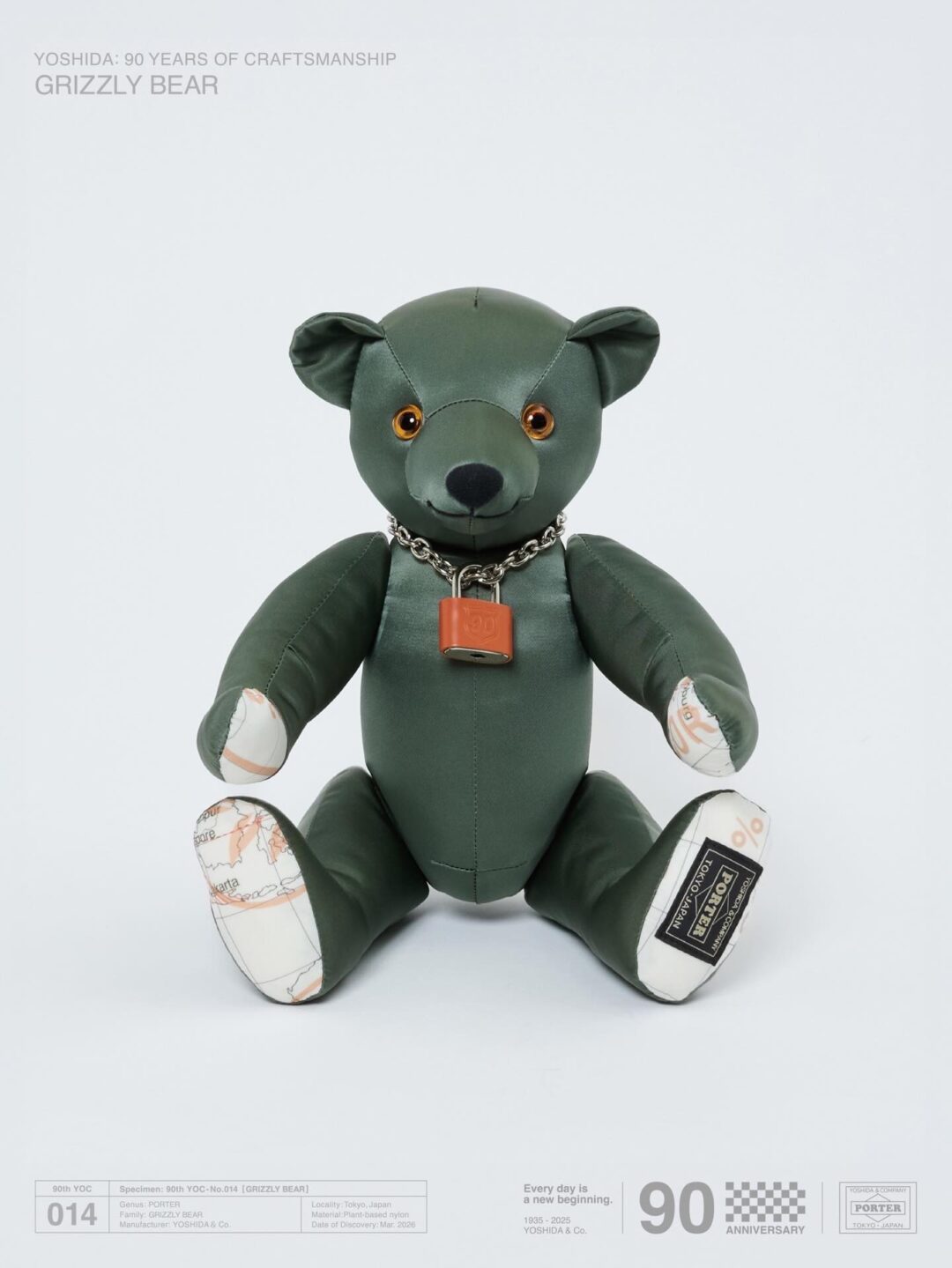 PORTER GRIZZLY BEAR YOSHIDA & Co. 90th Anniversary ver.が2026年 3/13 発売 (グリズリーベア ポーター 吉田カバン)