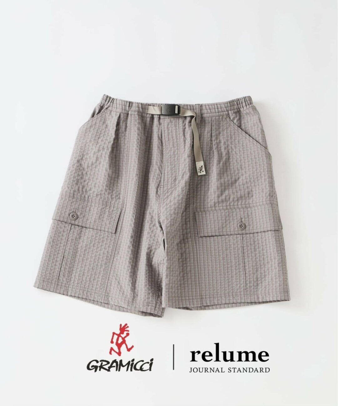 JOURNAL STANDARD relume × Gramicci 2026 SS 別注 “サッカー チェック ショーツ”が5月上旬 発売 (ジャーナルスタンダード グラミチ)