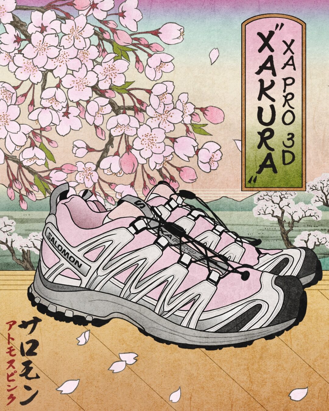 【近日発売】atmos pink × Salomon XA PRO 3D “XAKURA” (サロモン "サクラ 桜")