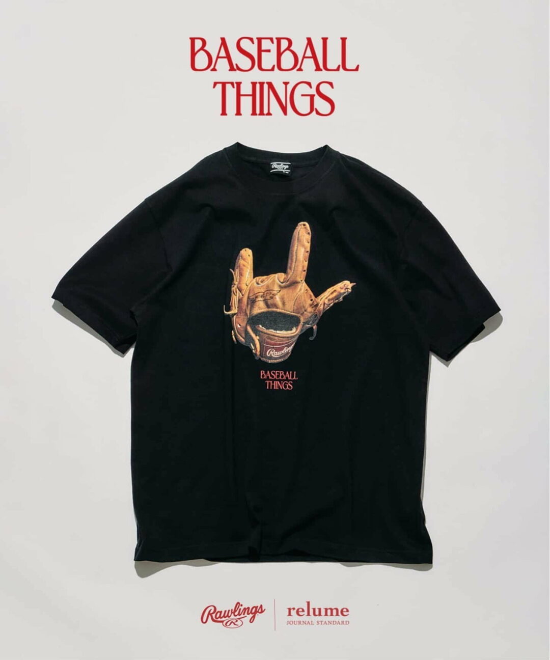 JOURNAL STANDARD relume × Rawlings 2026年 SS 別注 “XPG3 グローブアート プリントTシャツ”が4月中旬 発売 (ジャーナルスタンダード ローリングス)