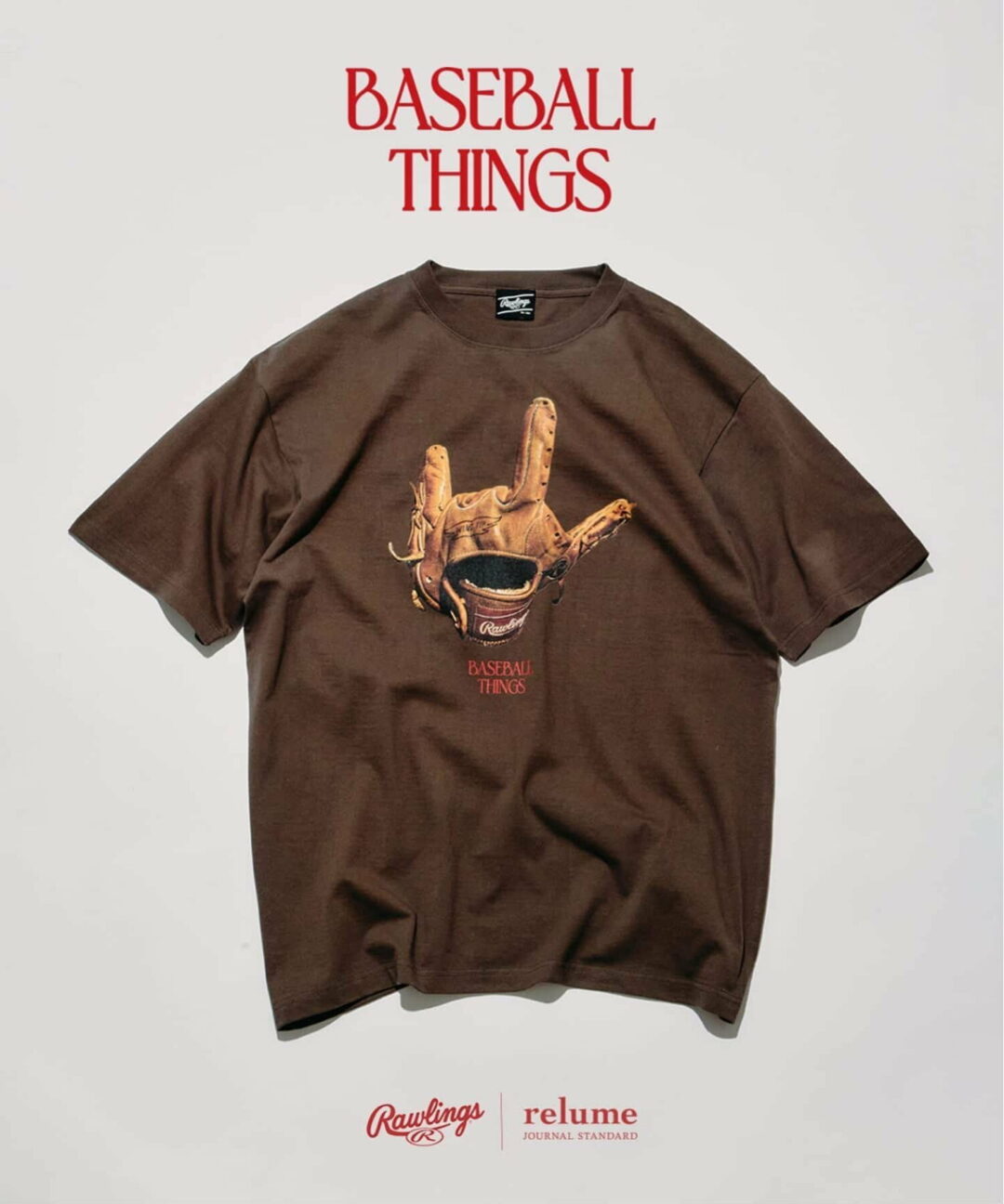 JOURNAL STANDARD relume × Rawlings 2026年 SS 別注 “XPG3 グローブアート プリントTシャツ”が4月中旬 発売 (ジャーナルスタンダード ローリングス)
