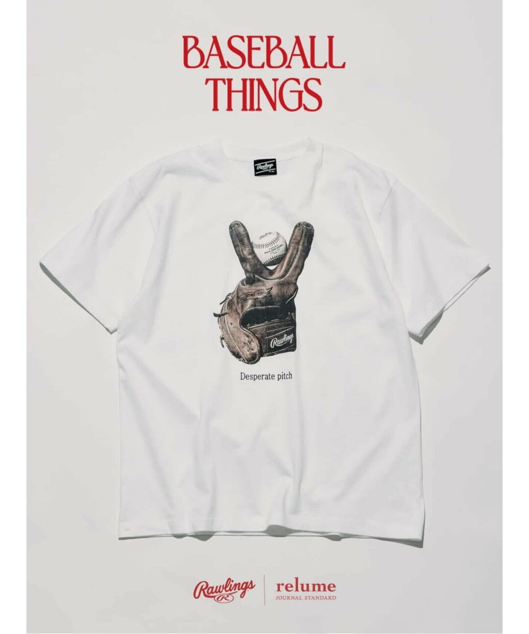 JOURNAL STANDARD relume × Rawlings 2026年 SS 別注 “XPG3 グローブアート プリントTシャツ”が4月中旬 発売 (ジャーナルスタンダード ローリングス)