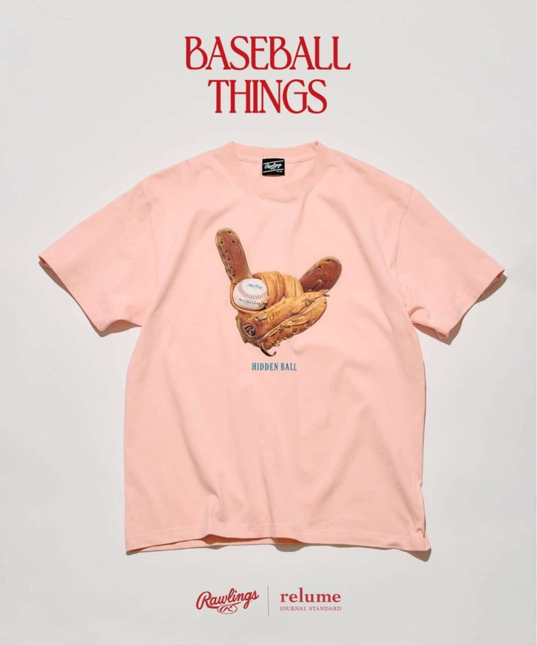 JOURNAL STANDARD relume × Rawlings 2026年 SS 別注 “XPG3 グローブアート プリントTシャツ”が4月中旬 発売 (ジャーナルスタンダード ローリングス)
