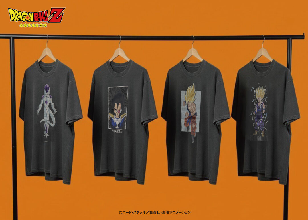 E-COMEGROUP × ドラゴンボールZ キャラクターがデザインされたピグメントTシャツが2026年 4月上旬 発売 (イーカムグループ DRAGON BALL)