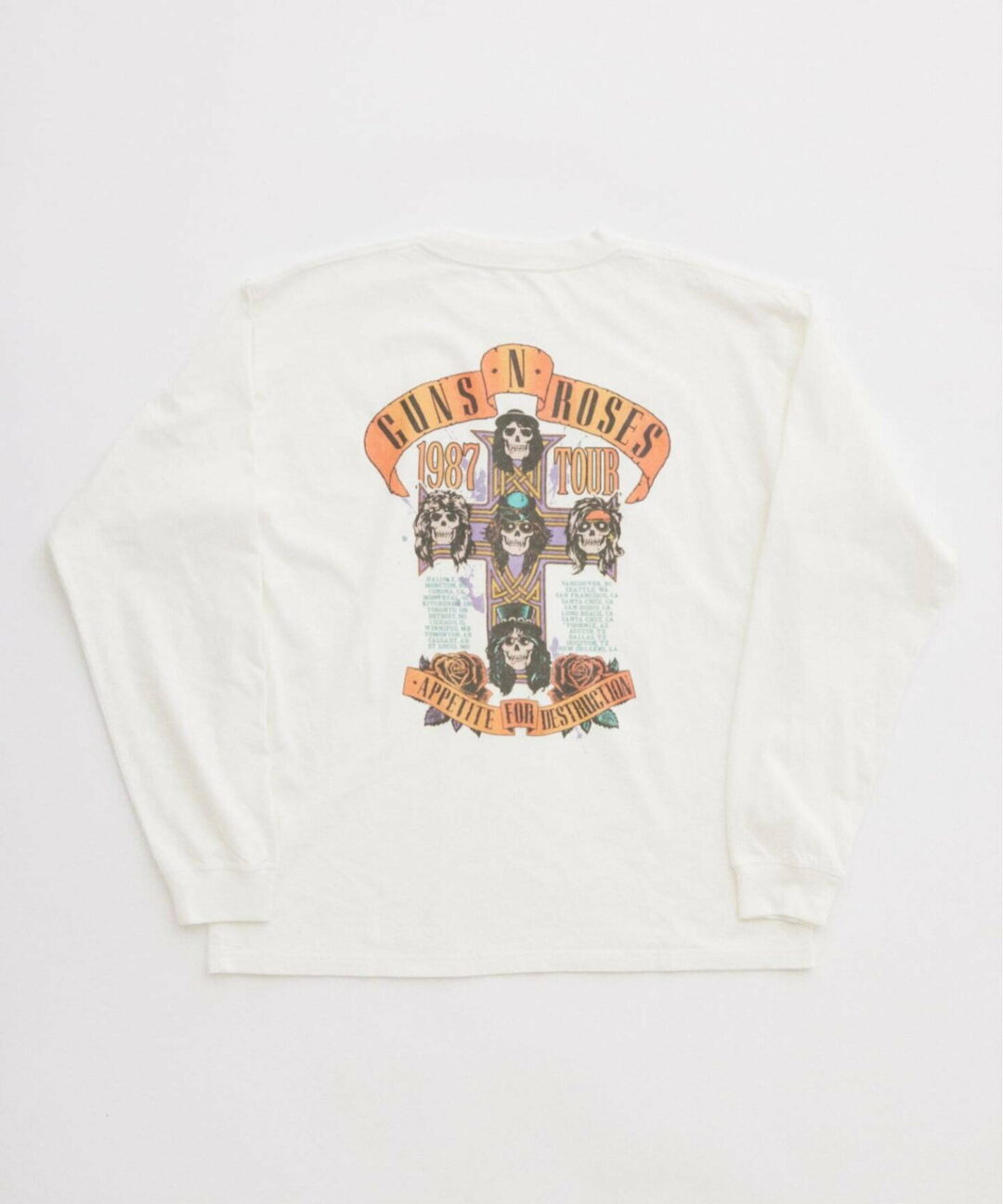 JOURNAL STANDARD relume × Guns N’ Roses 2026 SS 別注 ヴィンテージライク ロングスリーブTee″が3月下旬 発売 (ジャーナルスタンダード ガンズ・アンド・ローゼズ)