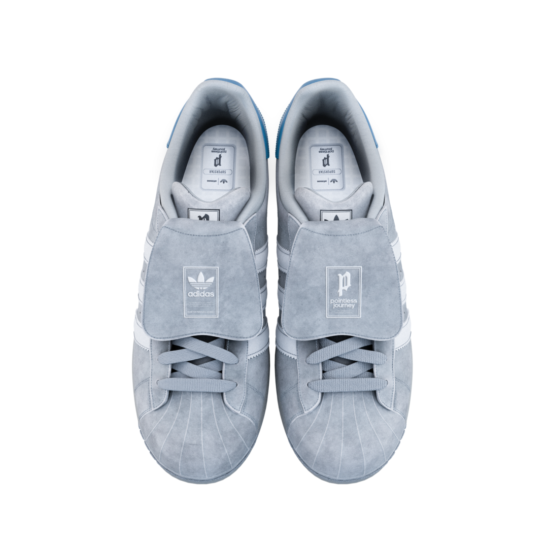 King Gnu 常田大希 × adidas Originals × atmos「SUPERSTAR II DAIKI TSUNETA POINTLESS JOURNEY」が2026年 4/25 発売 (アトモス アディダス オリジナルス スーパースター キングヌー) [KJ8846/KJ8847]