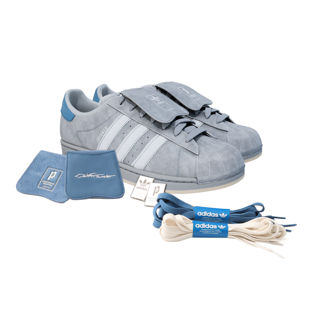 King Gnu 常田大希 × adidas Originals × atmos「SUPERSTAR II DAIKI TSUNETA POINTLESS JOURNEY」が2026年 4/25 発売 (アトモス アディダス オリジナルス スーパースター キングヌー) [KJ8846/KJ8847]