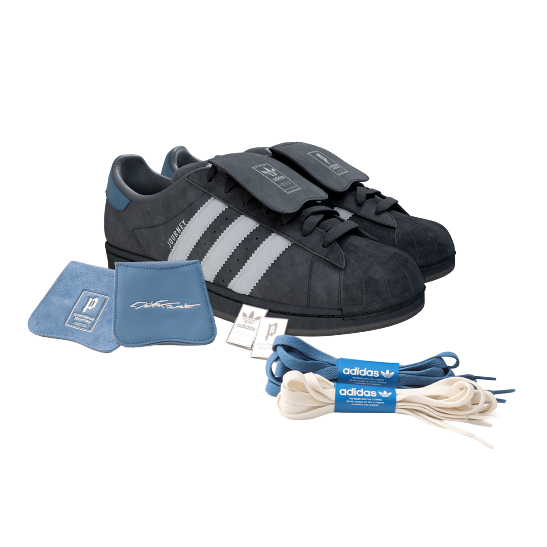 King Gnu 常田大希 × adidas Originals × atmos「SUPERSTAR II DAIKI TSUNETA POINTLESS JOURNEY」が2026年 4/25 発売 (アトモス アディダス オリジナルス スーパースター キングヌー) [KJ8846/KJ8847]