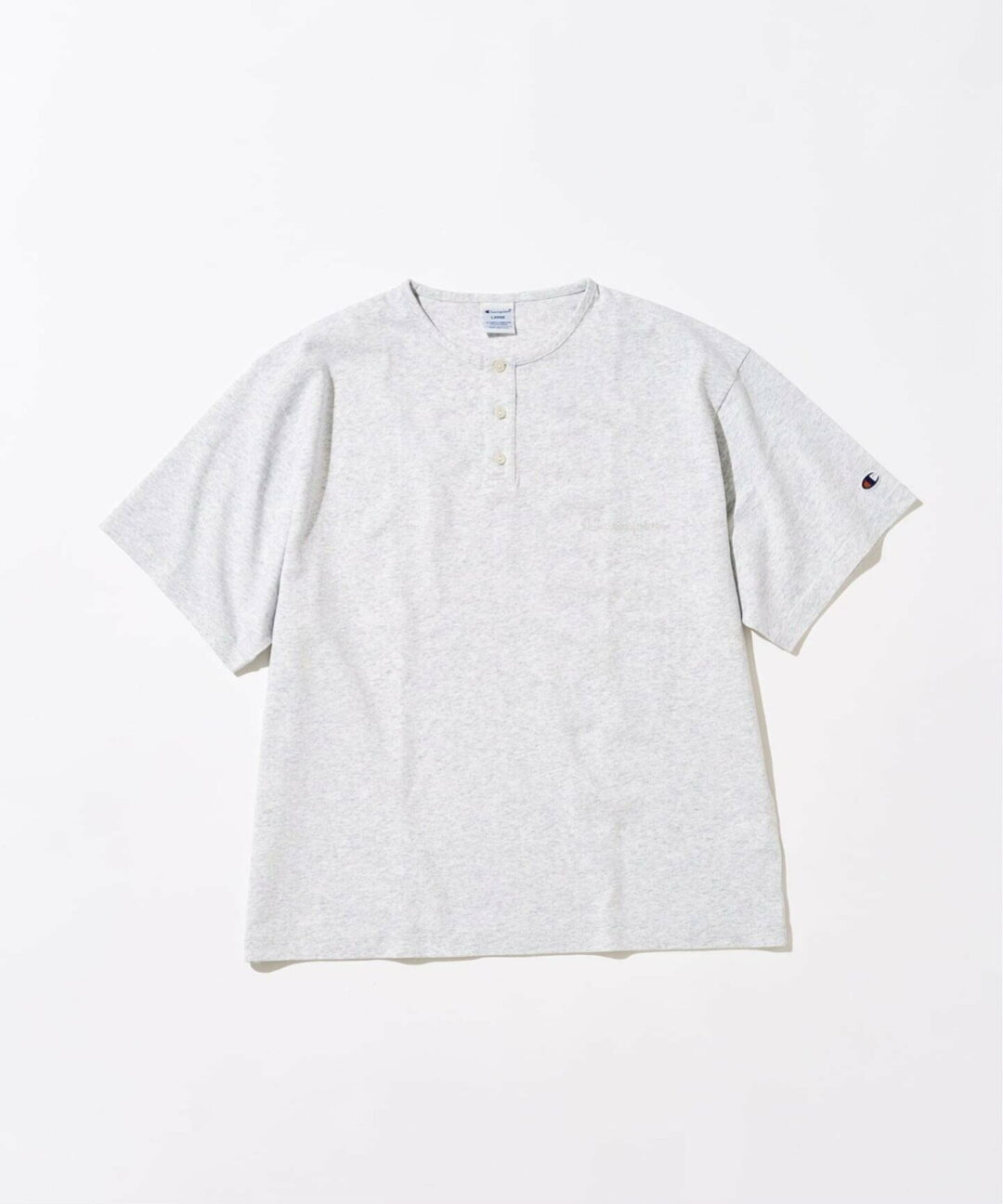 417 EDIFICE × Champion 2026 SS 別注 “Bleach Wash ヘンリー Tシャツ”が6月中旬 発売 (エディフィス チャンピオン)