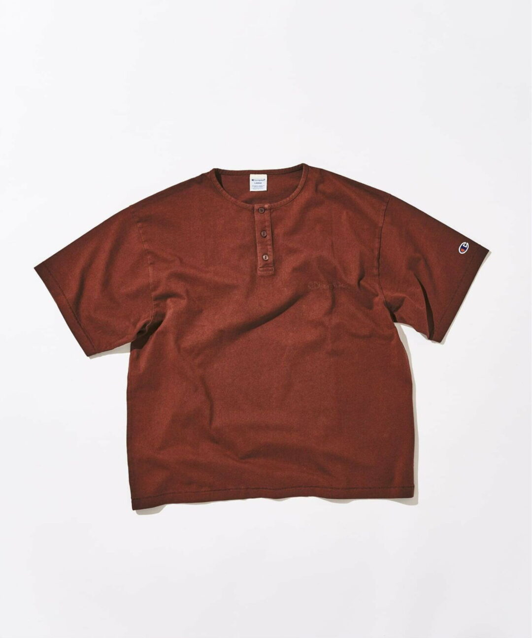 417 EDIFICE × Champion 2026 SS 別注 “Bleach Wash ヘンリー Tシャツ”が6月中旬 発売 (エディフィス チャンピオン)