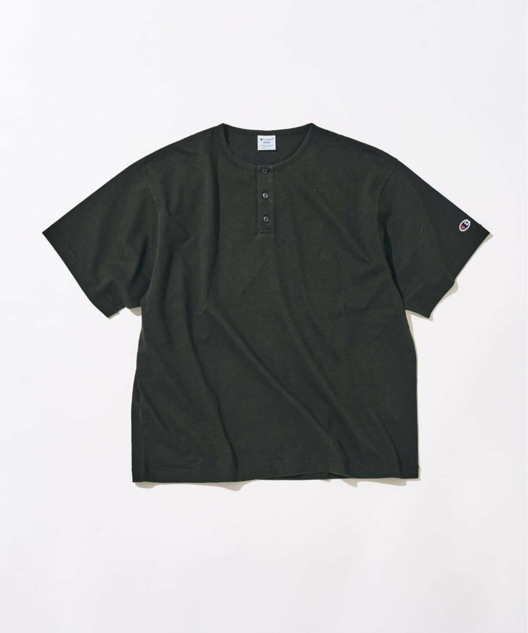 417 EDIFICE × Champion 2026 SS 別注 “Bleach Wash ヘンリー Tシャツ”が6月中旬 発売 (エディフィス チャンピオン)