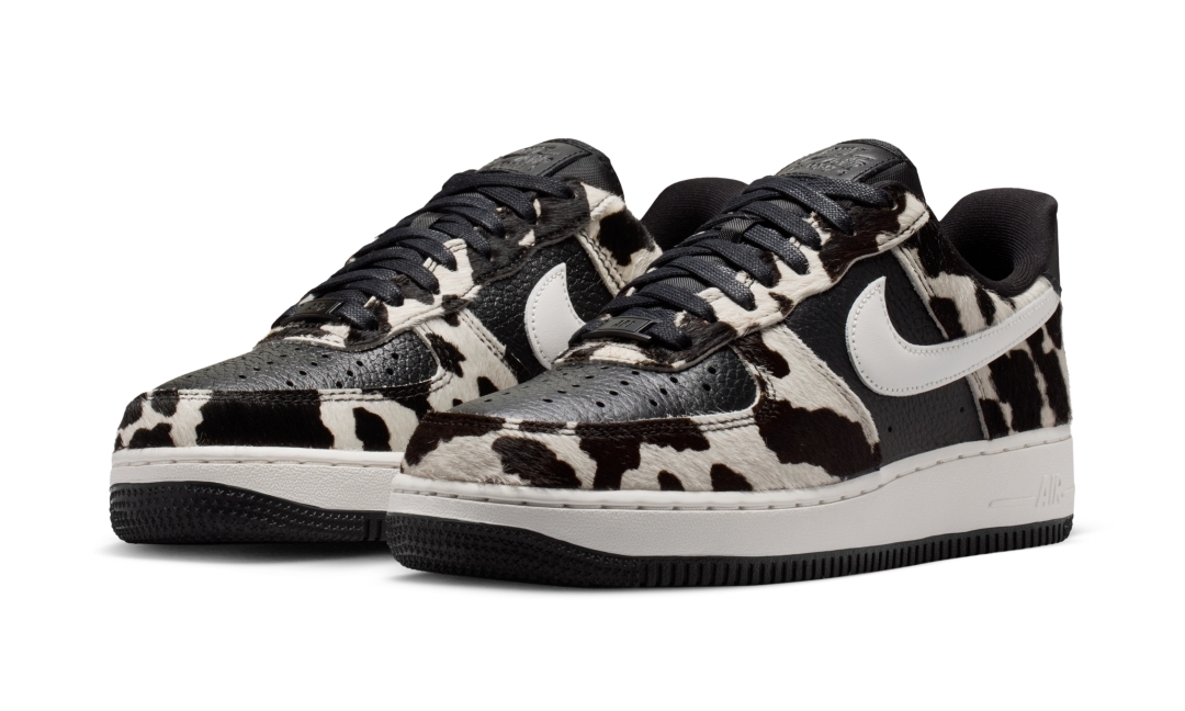 【2026年 夏 発売予定】NIKE W AIR FORCE 1 LOW “Cow Print/Black/Phantom” (ナイキ エア フォース 1 ロー “カウプリント/ブラック/ファントム”) [IO0442-001]