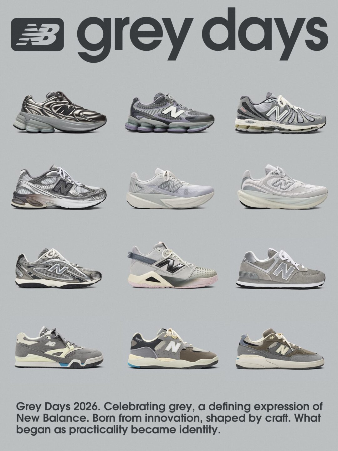 ニューバランスを象徴するカラー“グレー”を称える「Grey Days 2026」が5月 開催 (New Balance)