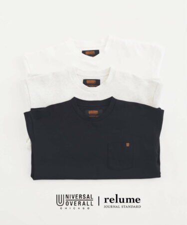 JOURNAL STANDARD relume × UNIVERSAL OVERALL 2026 SS 別注 "ブラックラベル ポンチTシャツ"が5月中旬 発売 (ジャーナルスタンダード ユニバーサルオーバーオール)