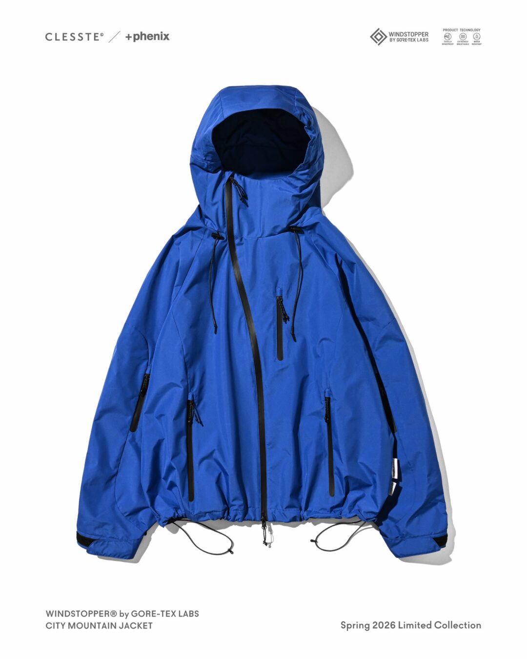 CLESSTE × Plus Phenix 2026 SS 別注 “WINDSTOPPER by GORE-TEX LABS CITY MOUNTAIN JACKET”が4/15 発売 (クレスト プラスフェニックス ゴアテックス ウィンドストッパー ジャケット)