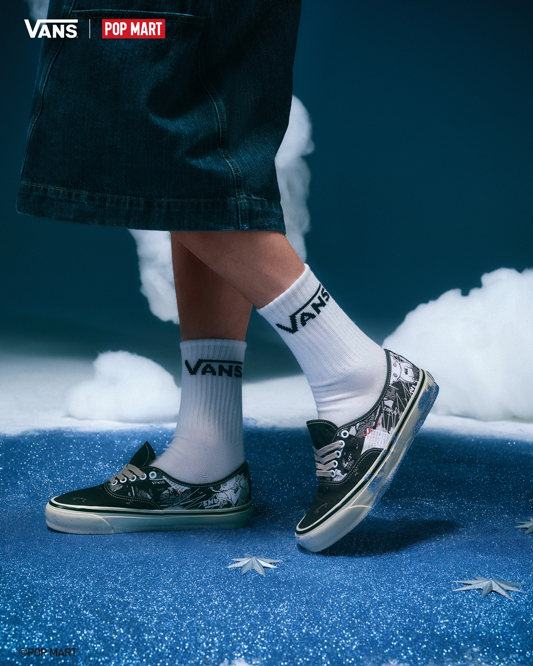 【2026年 4/24 発売】POPMART × VANS PREMIUM AUTHENTIC 44 “Dimoo Black” (ポップマート バンズ プレミアム オーセンティック) [VN000EAK6BT]