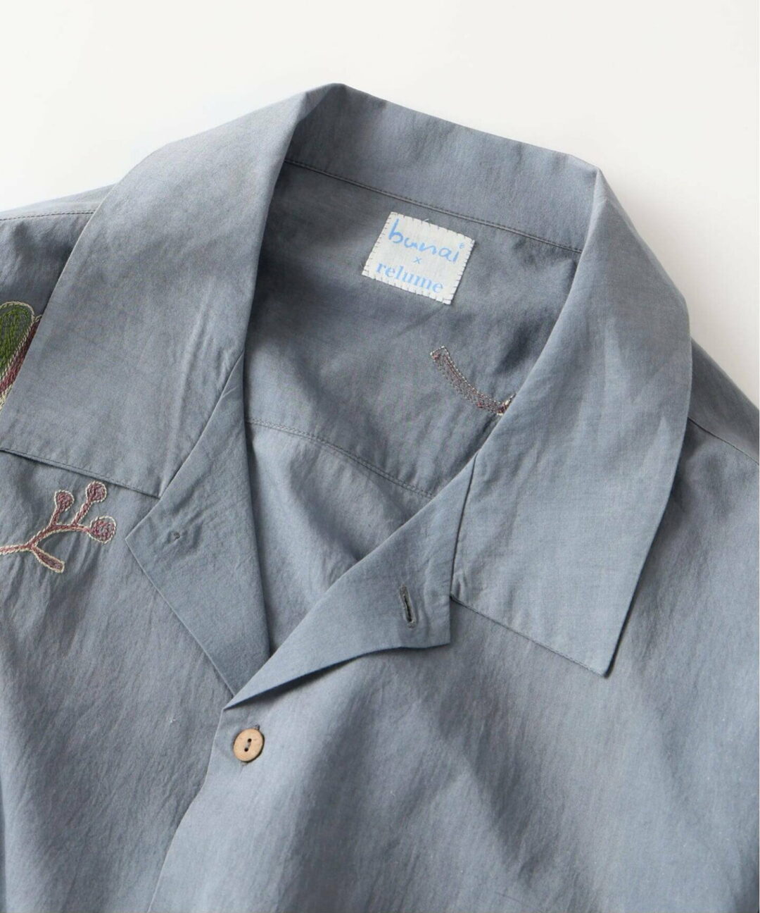 JOURNAL STANDARD relume × bunai 2026 SS 別注 “エンブロイダリー ハーフスリーブシャツ”が5月下旬 発売 (ブナイ ジャーナルスタンダード)