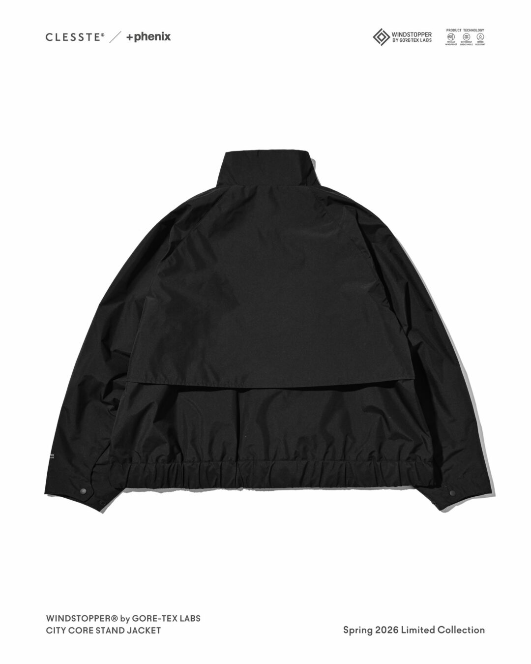 CLESSTE × Plus Phenix 2026 SS 別注 “WINDSTOPPER by GORE-TEX LABS CITY CORE STAND JACKET”が4/22 発売 (クレスト プラスフェニックス ゴアテックス ウィンドストッパー ジャケット)