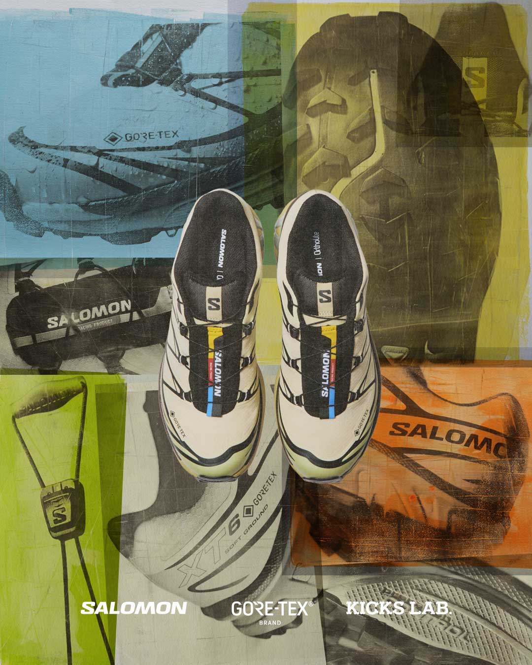 【展開店舗限定・2026年 4/29 発売】Salomon XT-6 GTX “KICKSLAB.EXCLUSIVE/Aspargus Green” (サロモン キックスラボ ゴアテックス GORE-TEX) [L49202200]
