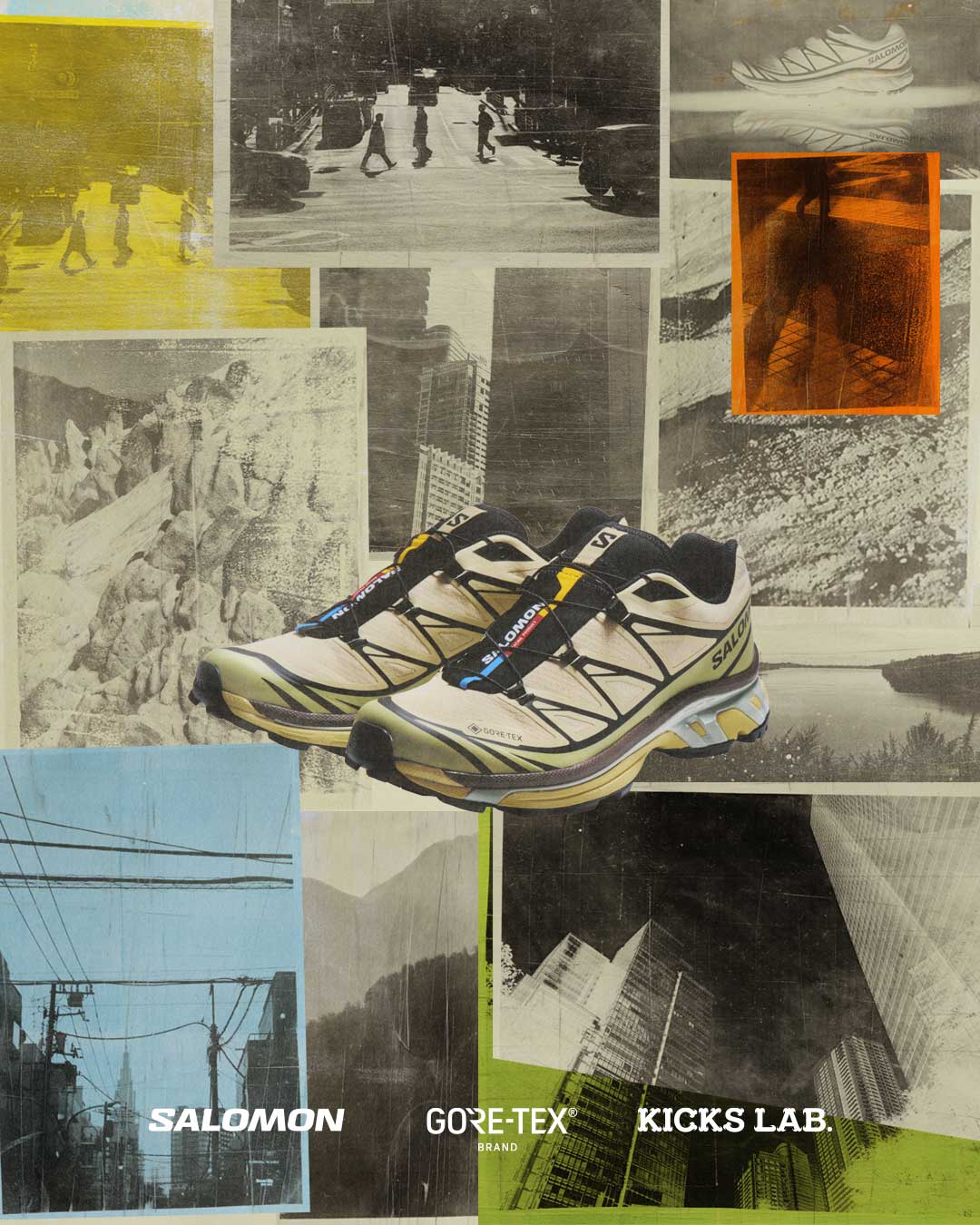 【展開店舗限定・2026年 4/29 発売】Salomon XT-6 GTX “KICKSLAB.EXCLUSIVE/Aspargus Green” (サロモン キックスラボ ゴアテックス GORE-TEX) [L49202200]