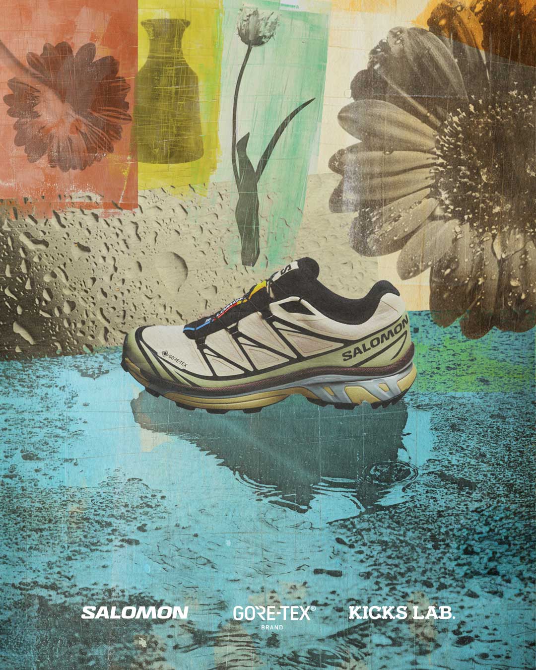 【展開店舗限定・2026年 4/29 発売】Salomon XT-6 GTX “KICKSLAB.EXCLUSIVE/Aspargus Green” (サロモン キックスラボ ゴアテックス GORE-TEX) [L49202200]