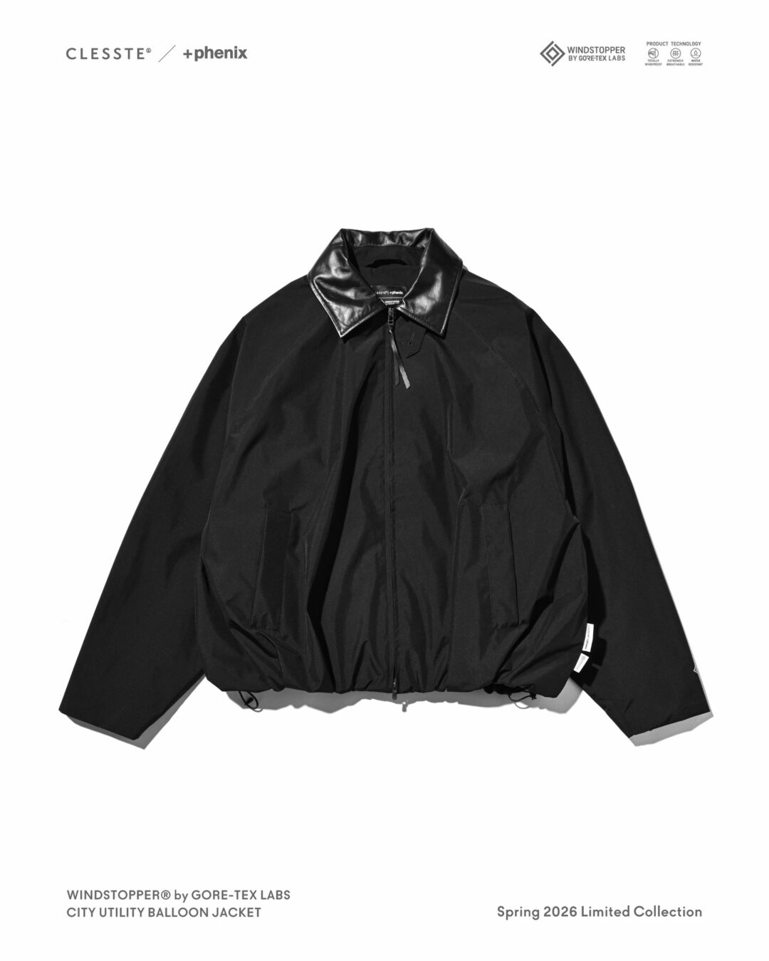 CLESSTE × Plus Phenix 2026 SS 別注 “WINDSTOPPER by GORE-TEX LABS CITY UTILITY BALLOON JACKET”が4/8 発売 (クレスト プラスフェニックス ゴアテックス ウィンドストッパー ジャケット)