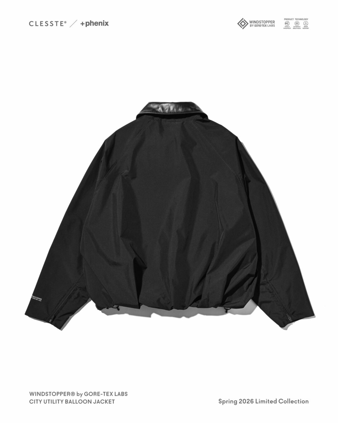 CLESSTE × Plus Phenix 2026 SS 別注 “WINDSTOPPER by GORE-TEX LABS CITY UTILITY BALLOON JACKET”が4/8 発売 (クレスト プラスフェニックス ゴアテックス ウィンドストッパー ジャケット)