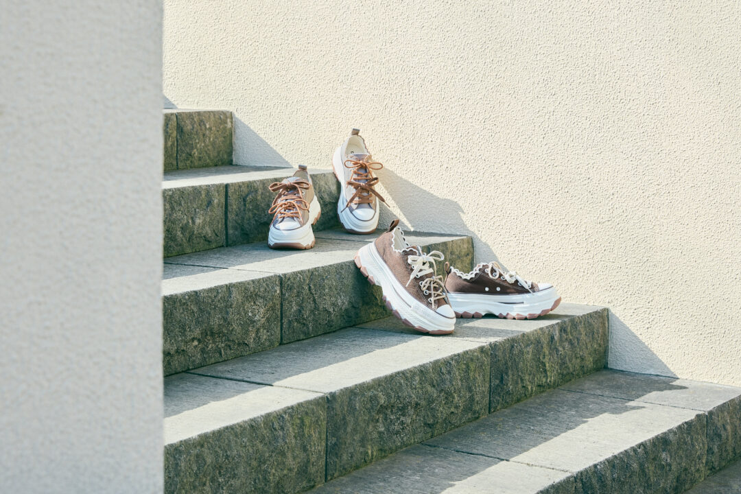 【2026年 4/24 発売】CONVERSE ALL STAR TREKWAVE LACEEDGE OX “Wood Brown/Petal Beige” (コンバース オールスター トレックウエーブ レースエッジ) [31317970/31317971]