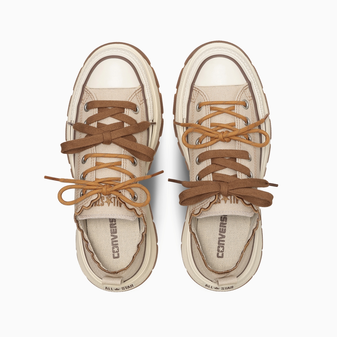 【2026年 4/24 発売】CONVERSE ALL STAR TREKWAVE LACEEDGE OX “Wood Brown/Petal Beige” (コンバース オールスター トレックウエーブ レースエッジ) [31317970/31317971]