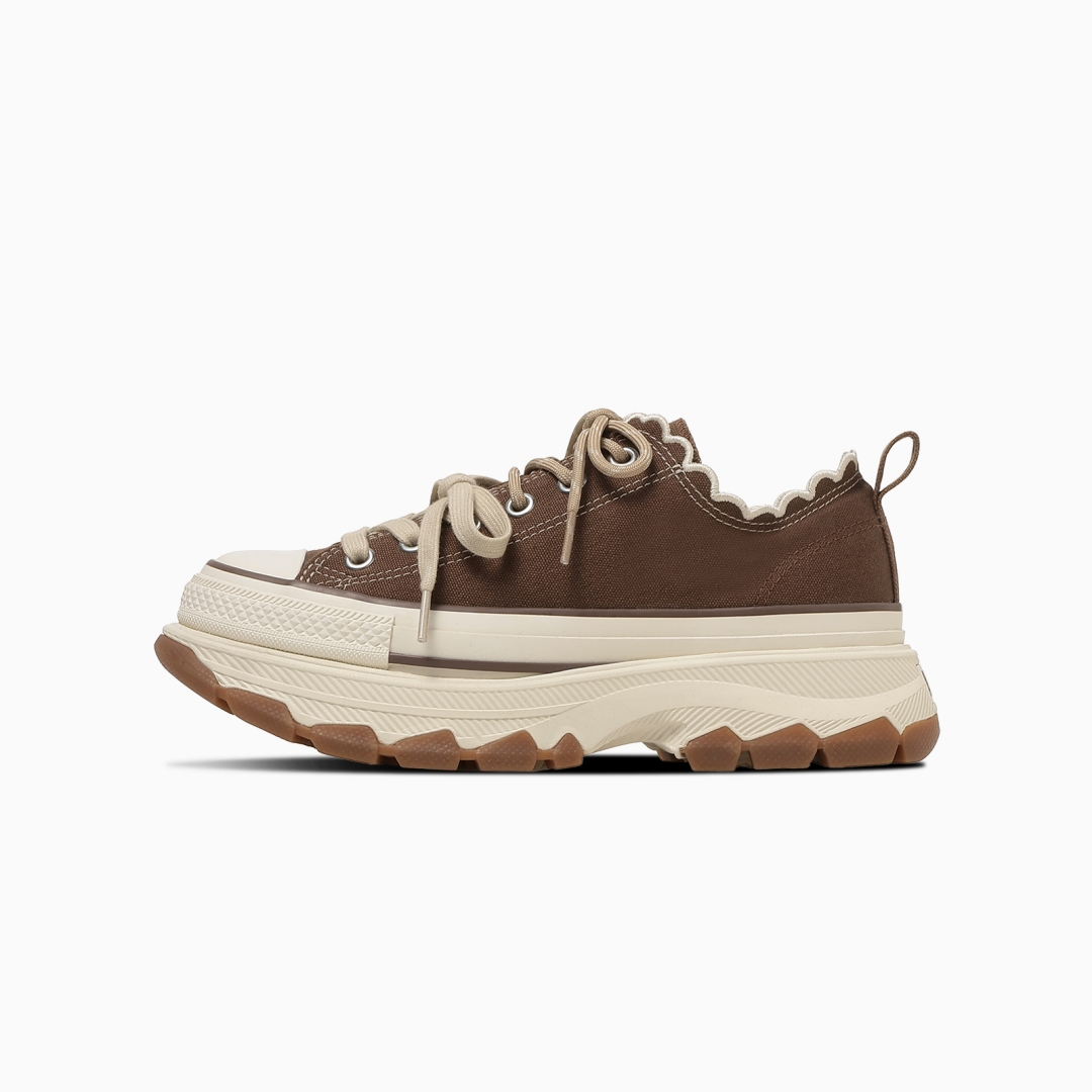 【2026年 4/24 発売】CONVERSE ALL STAR TREKWAVE LACEEDGE OX “Wood Brown/Petal Beige” (コンバース オールスター トレックウエーブ レースエッジ) [31317970/31317971]
