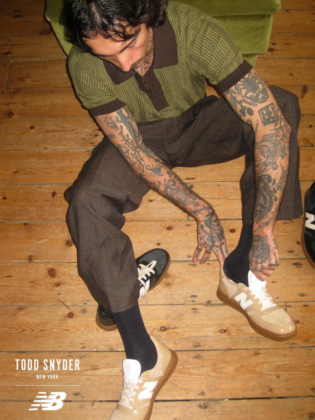 【海外 2026年 4/3 発売】Todd Snyder x New Balance T500 “Black Tie/Khaki” (トッド・スナイダー ニューバランス) [U5007SR/U5001HP]