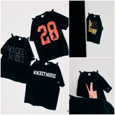 JOURNAL STANDARD relume × Champion × Jackson Matisse 2026 SS 別注 “ミッキーマウス & スマイル Tシャツ”が6月上旬 発売 (チャンピオン ジャーナルスタンダード)