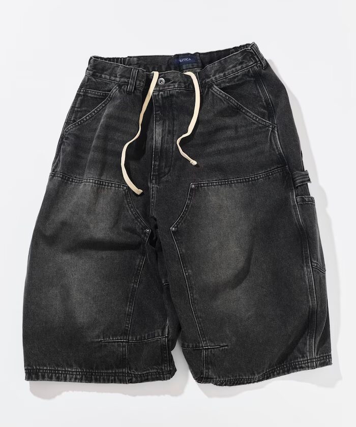 NAUTICAから「カーブシルエット」をダブルニーで武骨に昇華した主役級デニム「スーパーワイド カーブ ダブルニークロップド デニム」が発売 (ノーティカ)