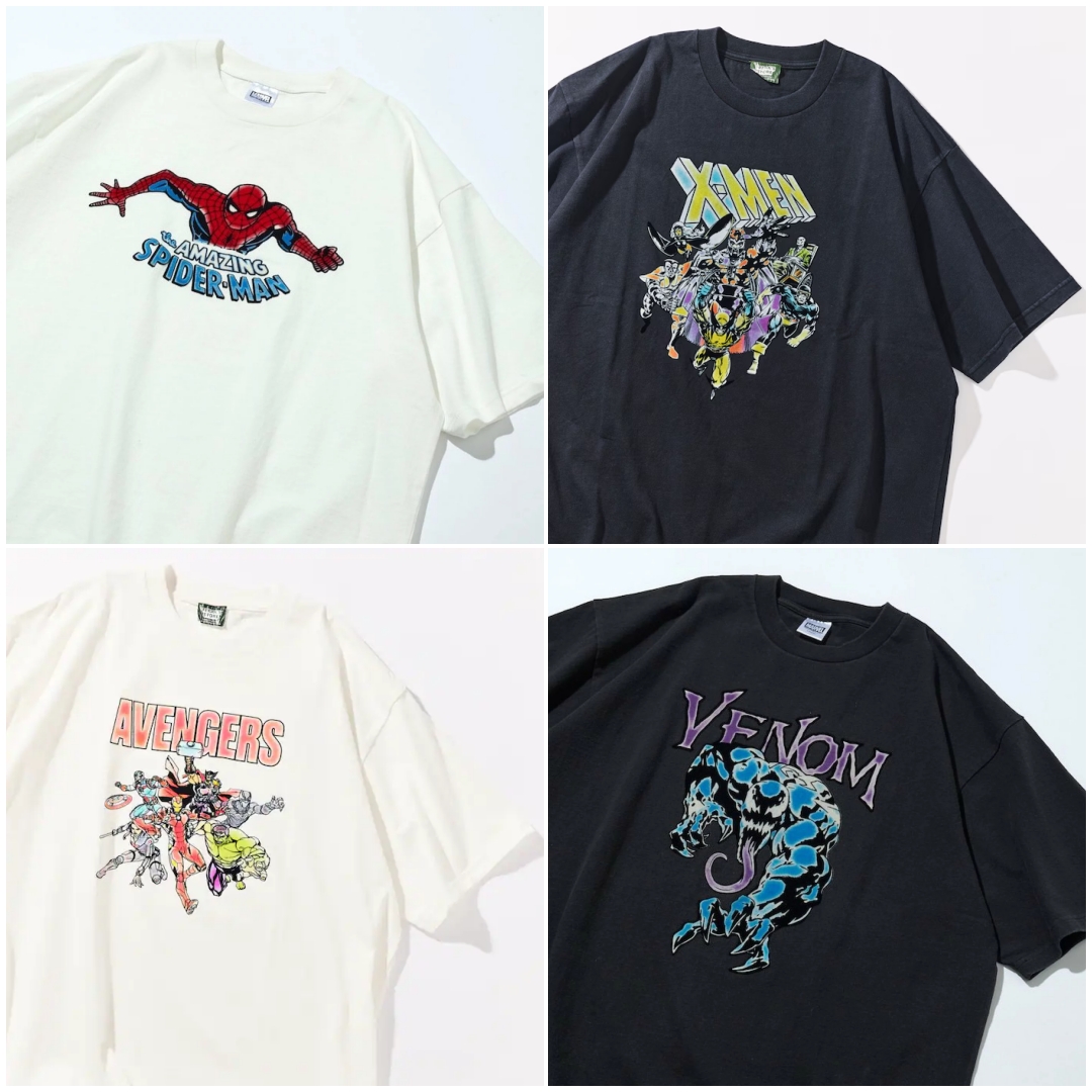 FREAK’S STORE × MARVEL 2026 SS "SPIDERMAN & VENOM & AVENGERS & X-MEN" 静電フロッキー加工クルーネックTシャツが発売 (フリークスストア マーベル スパイダーマン ヴェノム アベンジャーズ エックスメン)