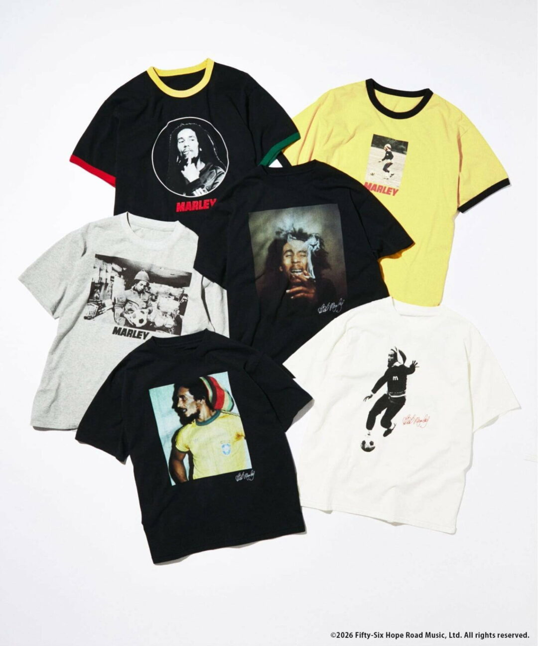 Bob Marley × JOURNAL STANDARD 2026 SS "プリント Tシャツ"が5月中旬 発売 (ボブ・マーリー ジャーナルスタンダード)