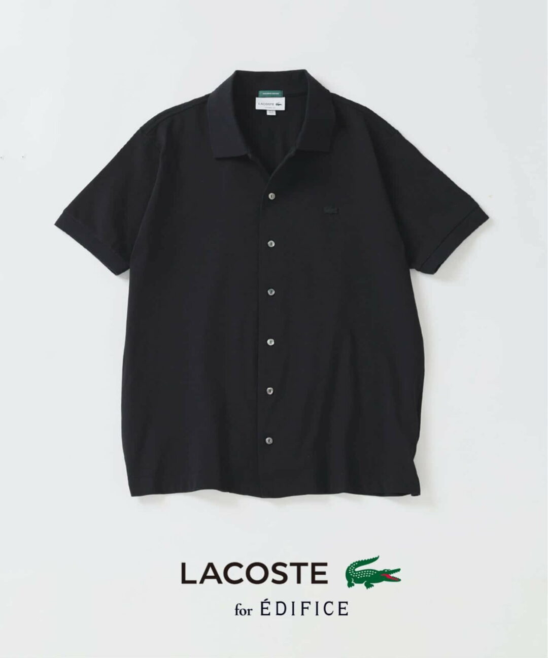 EDIFICE × LACOSTE 2026 SS 別注 “COOLMAX フルオープン 半袖ポロシャツ”が発売 (エディフィス ラコステ)