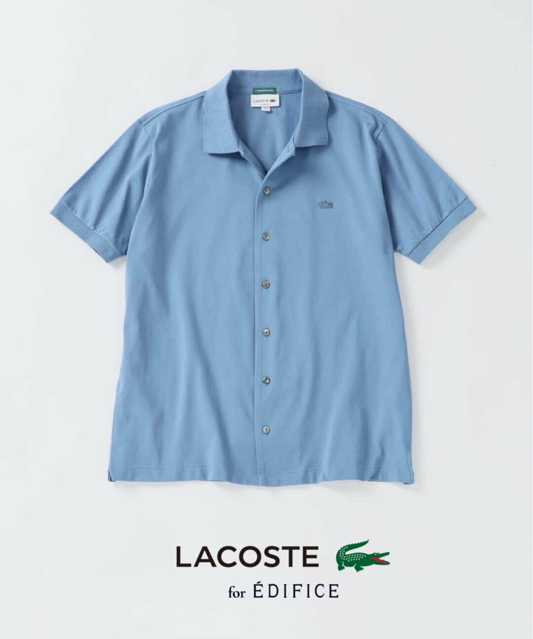 EDIFICE × LACOSTE 2026 SS 別注 “COOLMAX フルオープン 半袖ポロシャツ”が発売 (エディフィス ラコステ)